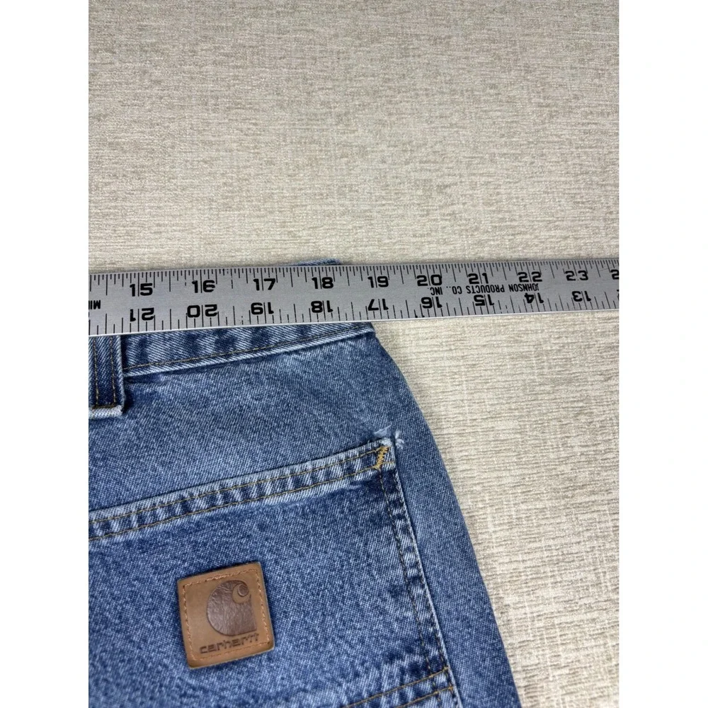 Carhartt B13-DPS Original Dungaree Fit Blue Denim Work Jeans Mens 40x34